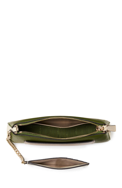 Ava Colorblocked Pebbled Leather 2 In 1 Pochette