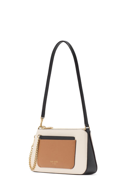 Ava Colorblocked Pebbled Leather 2 In 1 Pochette