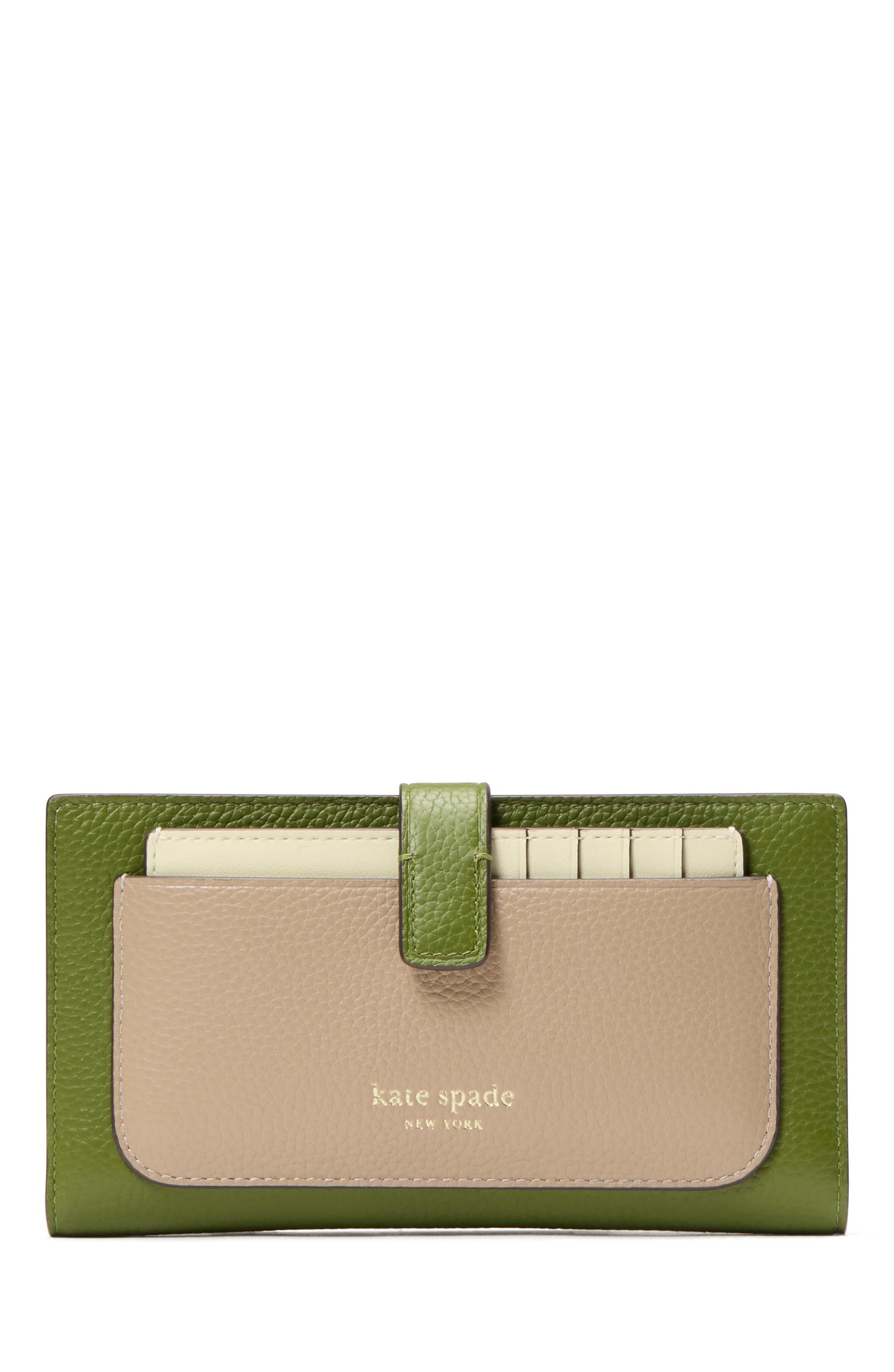 KK728-Ava Colorblocked Bifold Wallet-Jungle Vine Multi