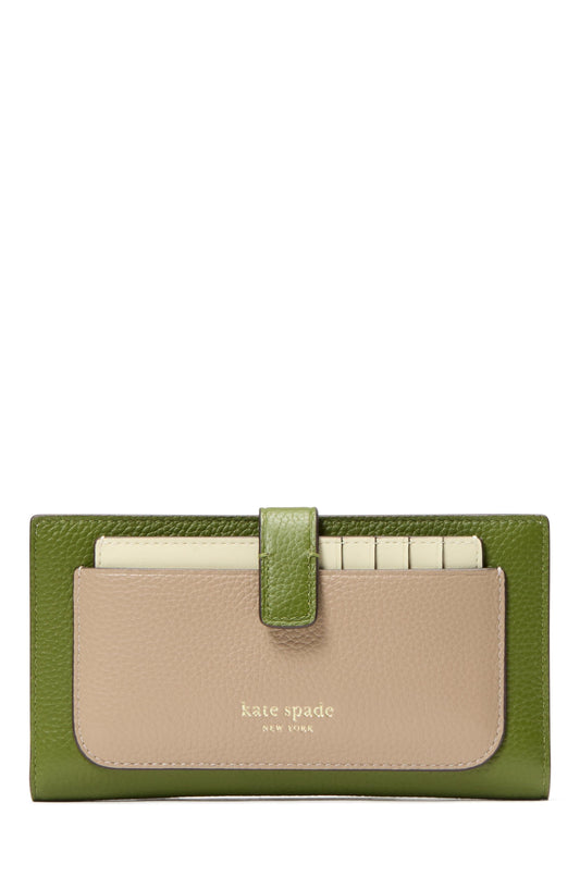 KK728-Ava Colorblocked Bifold Wallet-Jungle Vine Multi