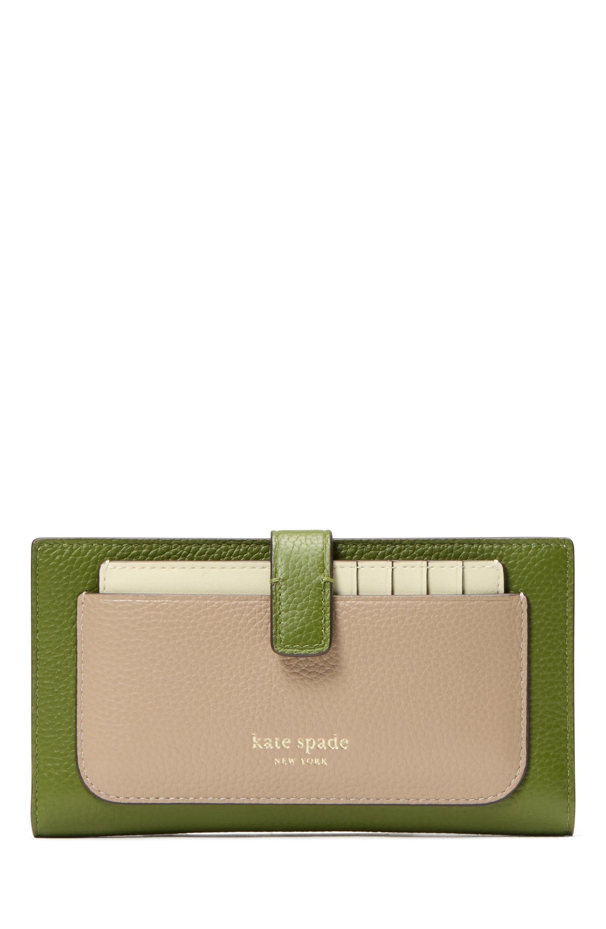 KK728-Ava Colorblocked Bifold Wallet-Jungle Vine Multi
