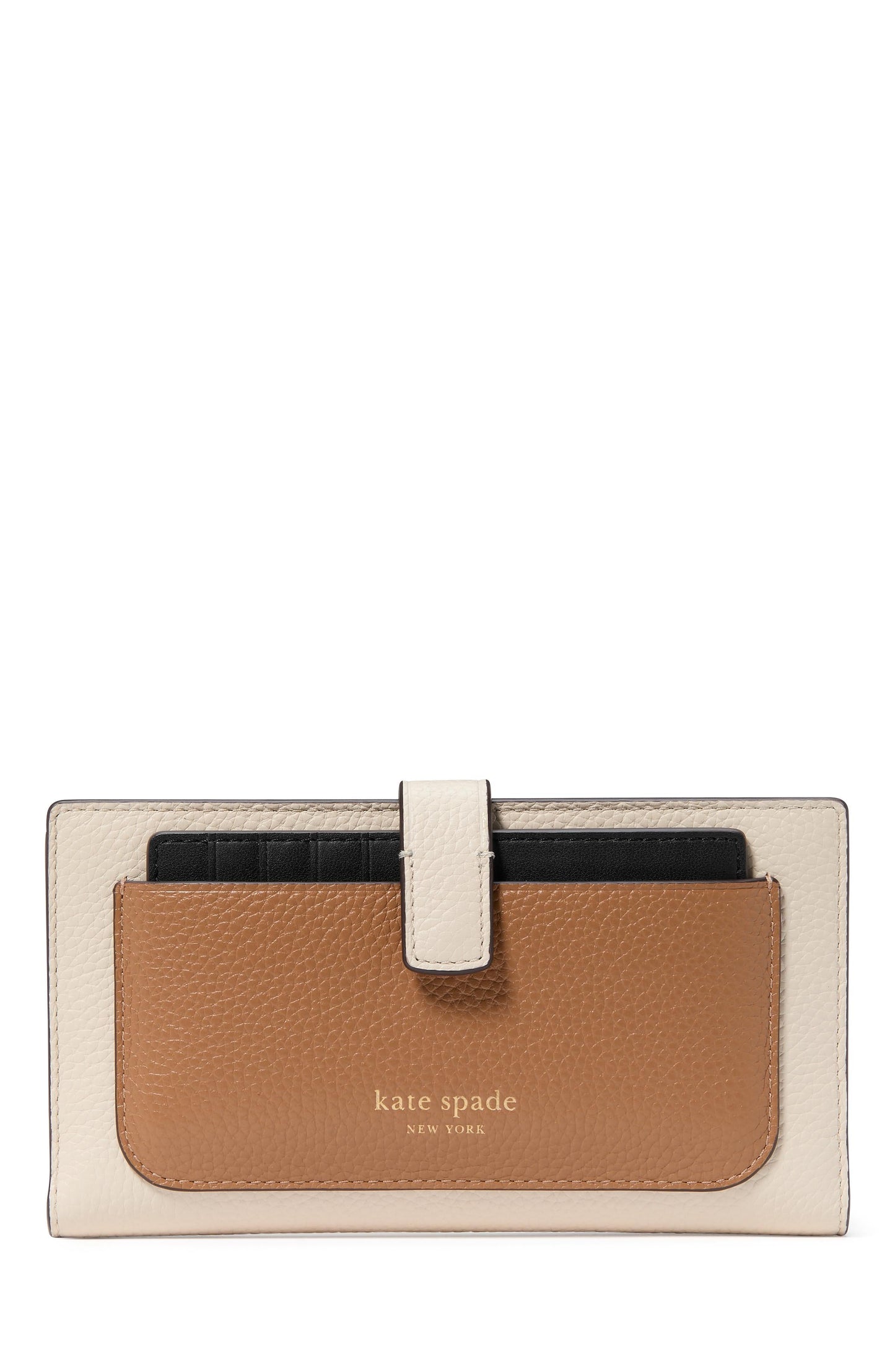 KK728-Ava Colorblocked Bifold Wallet-Parchment Multi