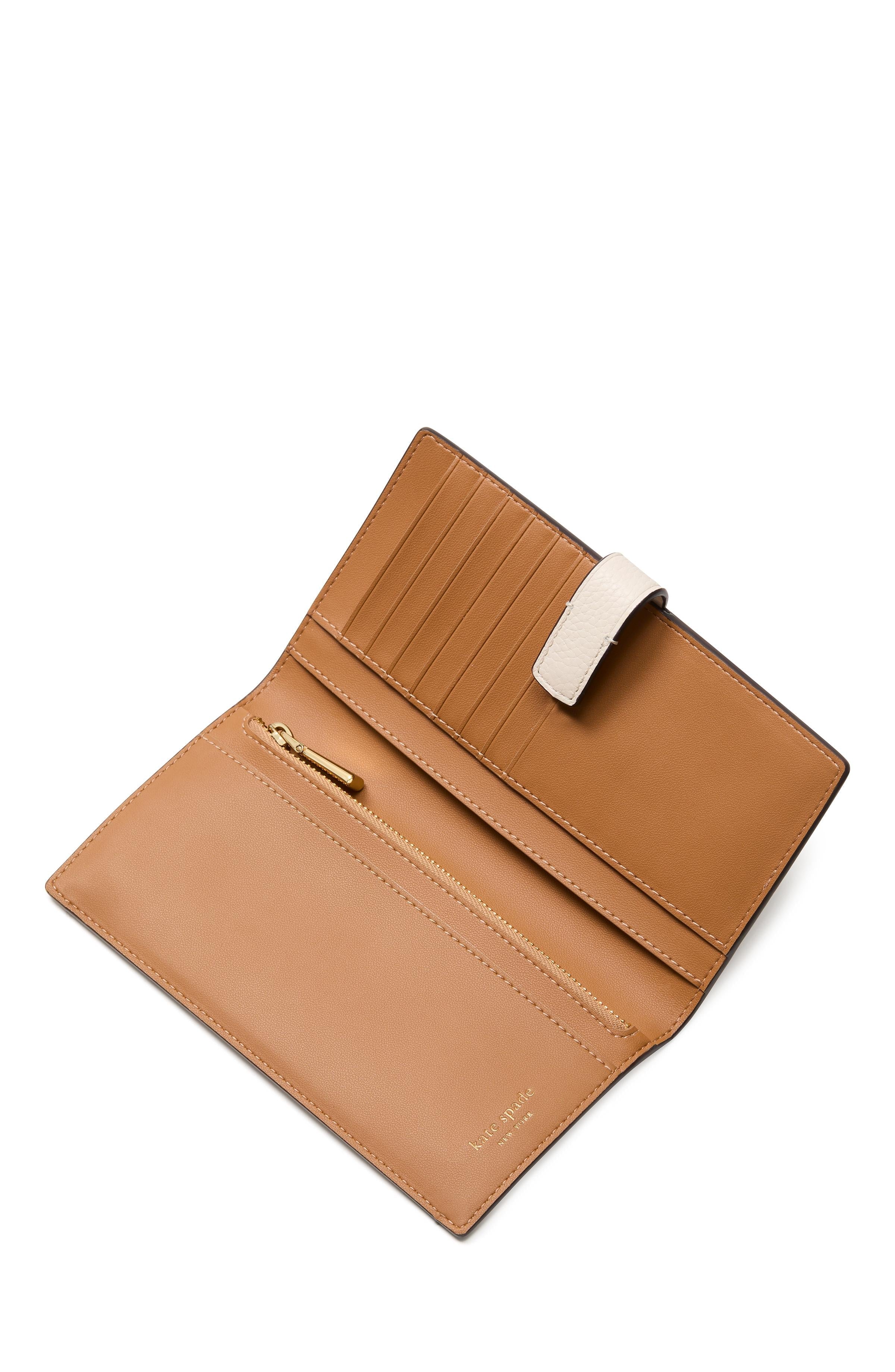 KK728-Ava Colorblocked Bifold Wallet-Parchment Multi