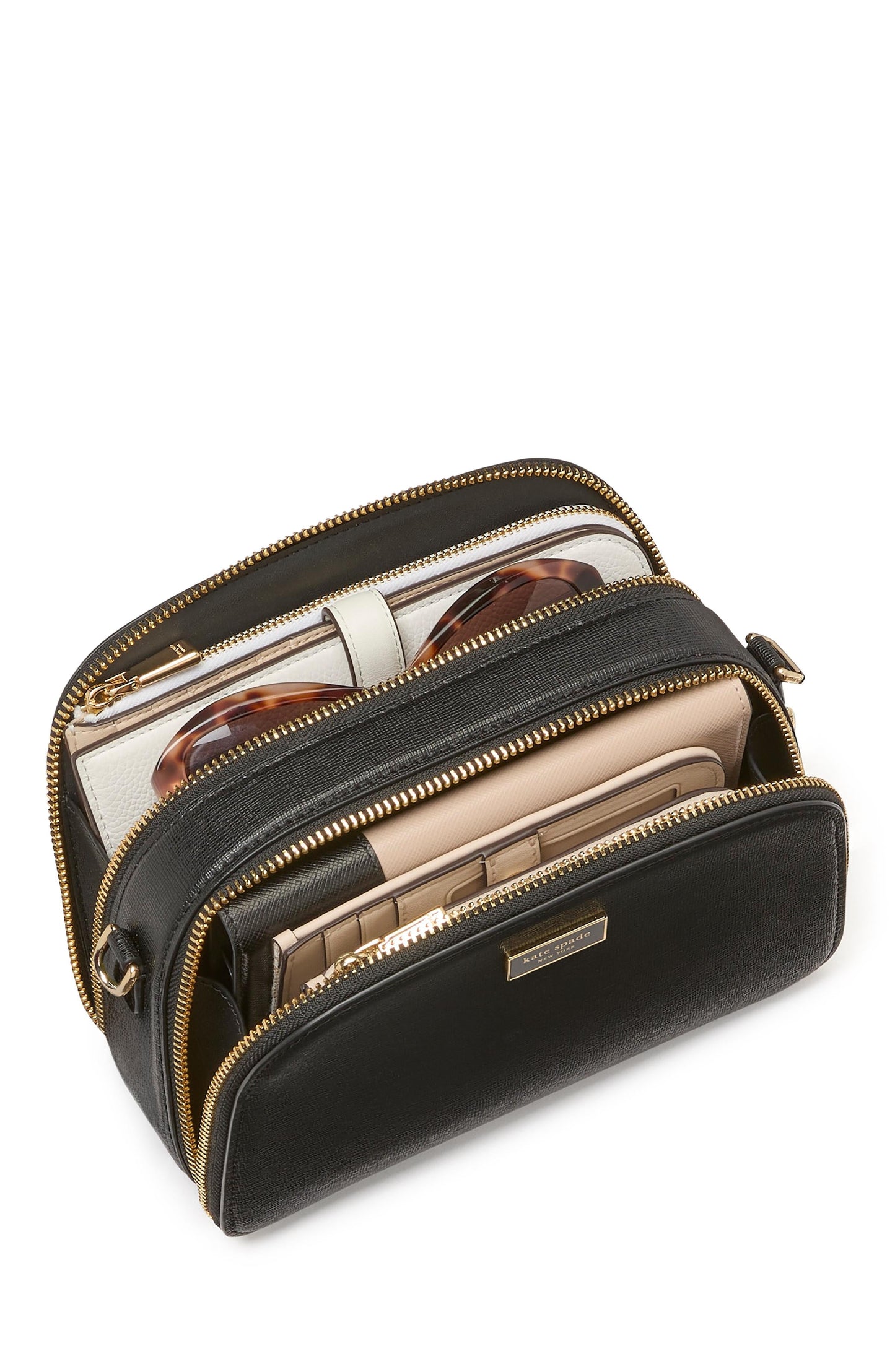 Serena Double Zip Dome Crossbody