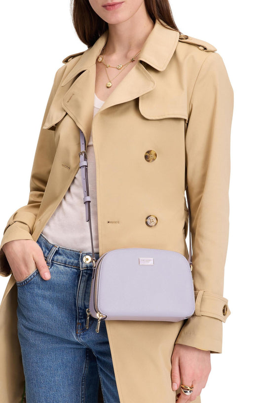 Serena Double Zip Dome Crossbody
