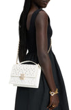 Deco Eyelet Chain Shoulder Bag