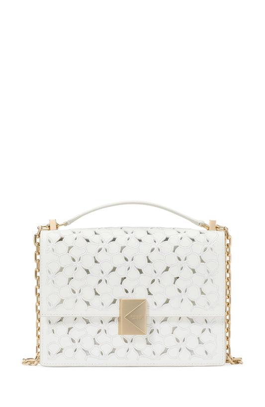 Deco Eyelet Chain Shoulder Bag