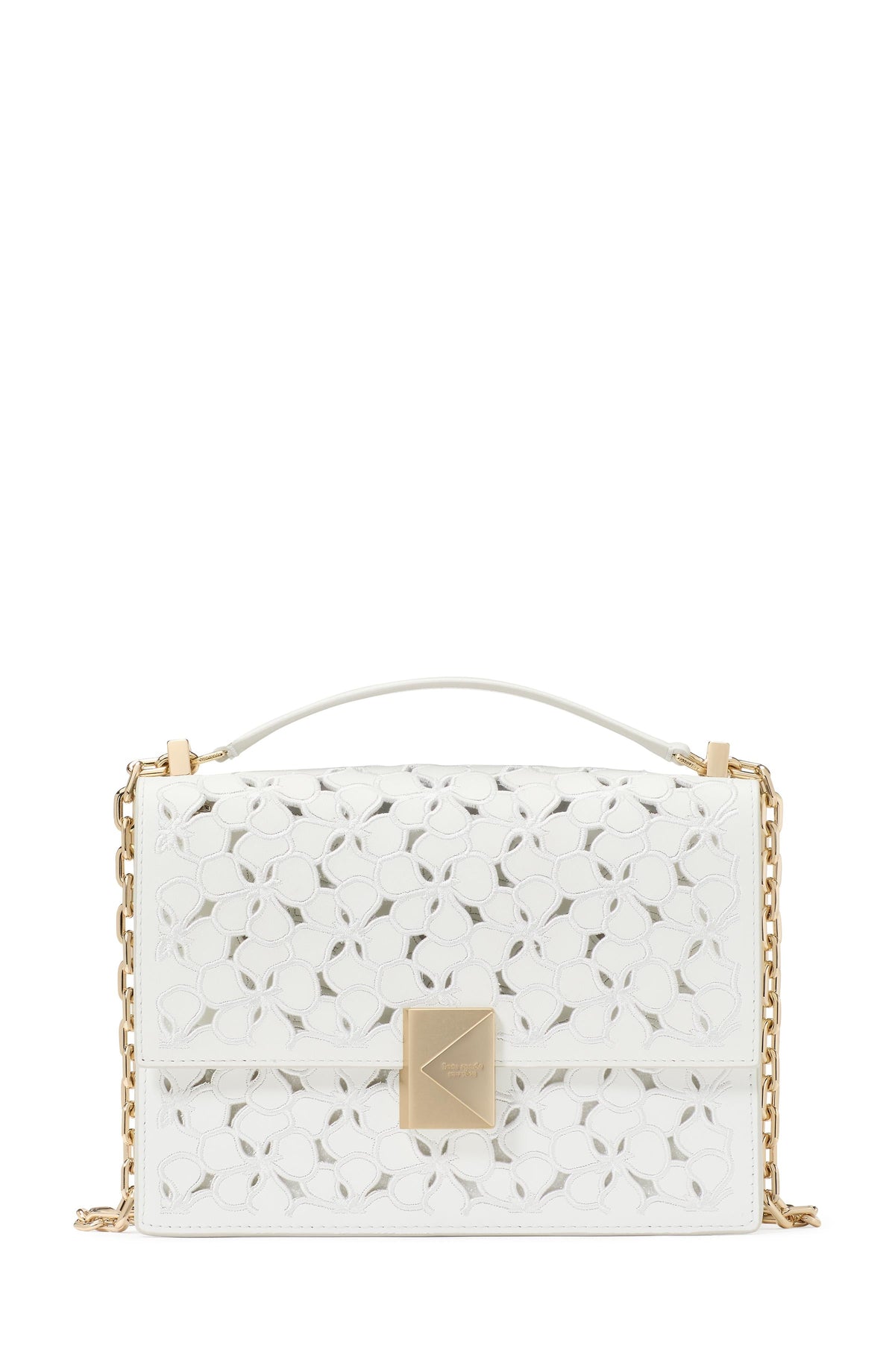 Deco Eyelet Chain Shoulder Bag