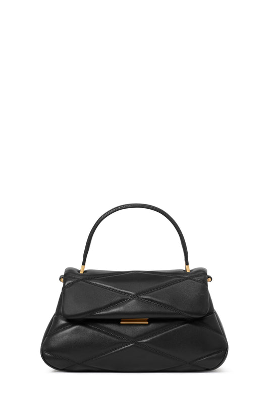 Grace Quilted Top Handle Bag