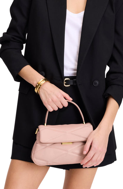 Grace Quilted Top Handle Bag