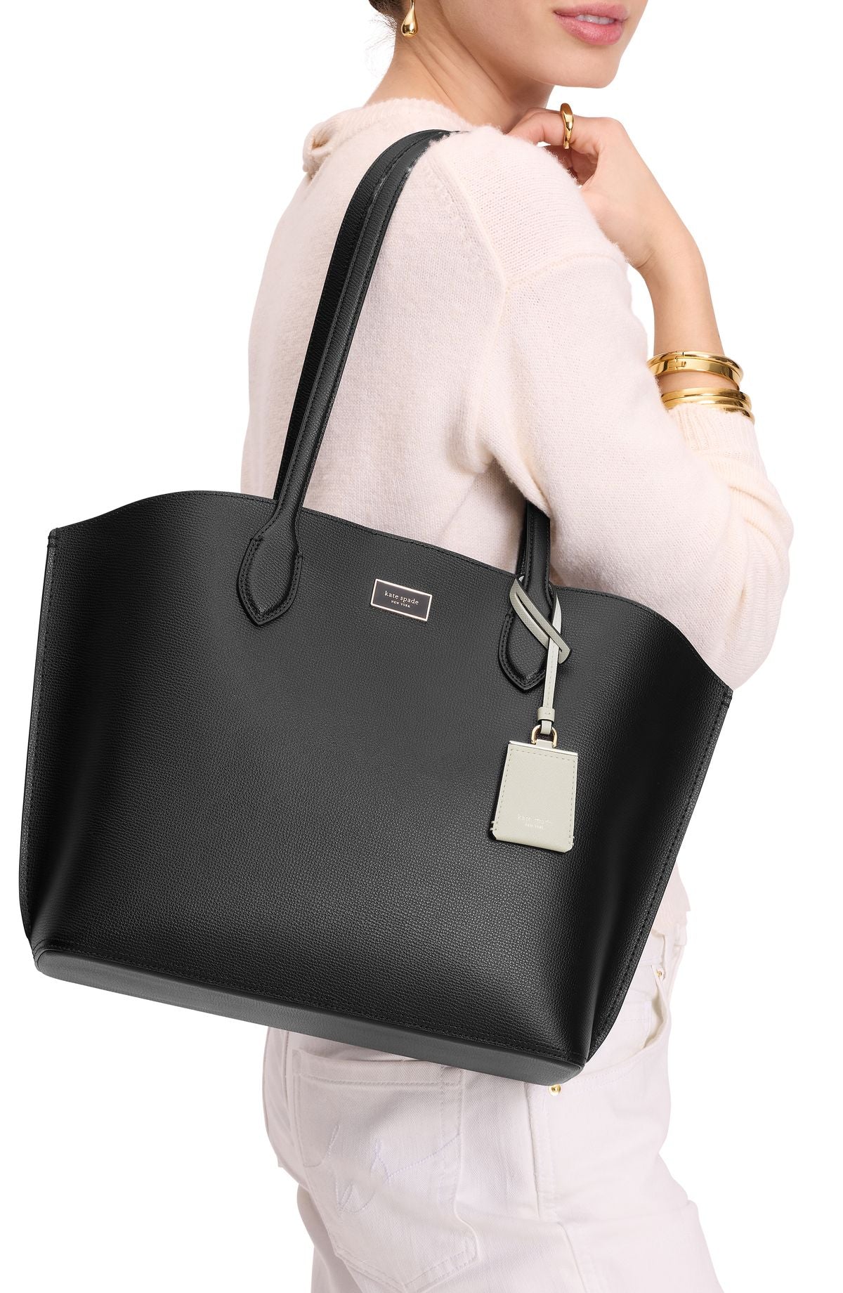Suite Crossgrain Leather Large Open Tote