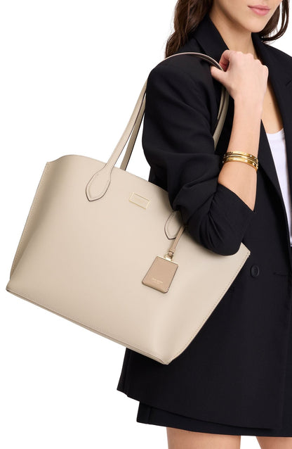 Suite Crossgrain Leather Large Open Tote