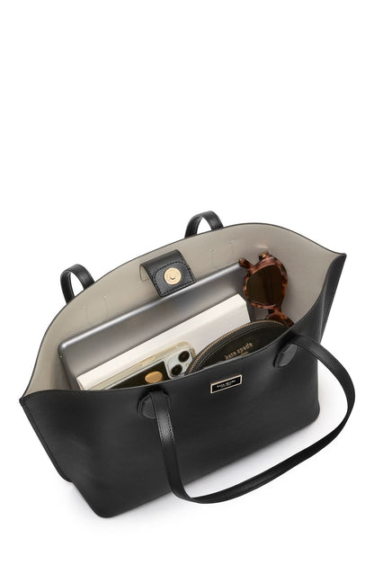 Suite Crossgrain Leather Large Open Tote