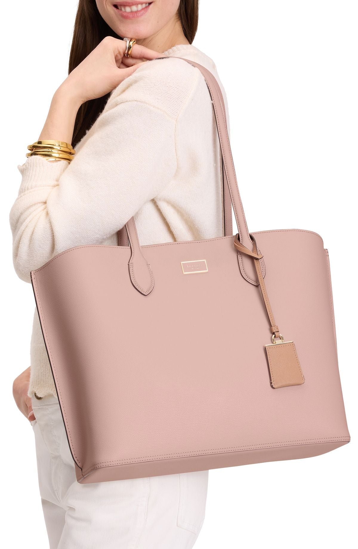 Suite Crossgrain Leather Large Work Tote
