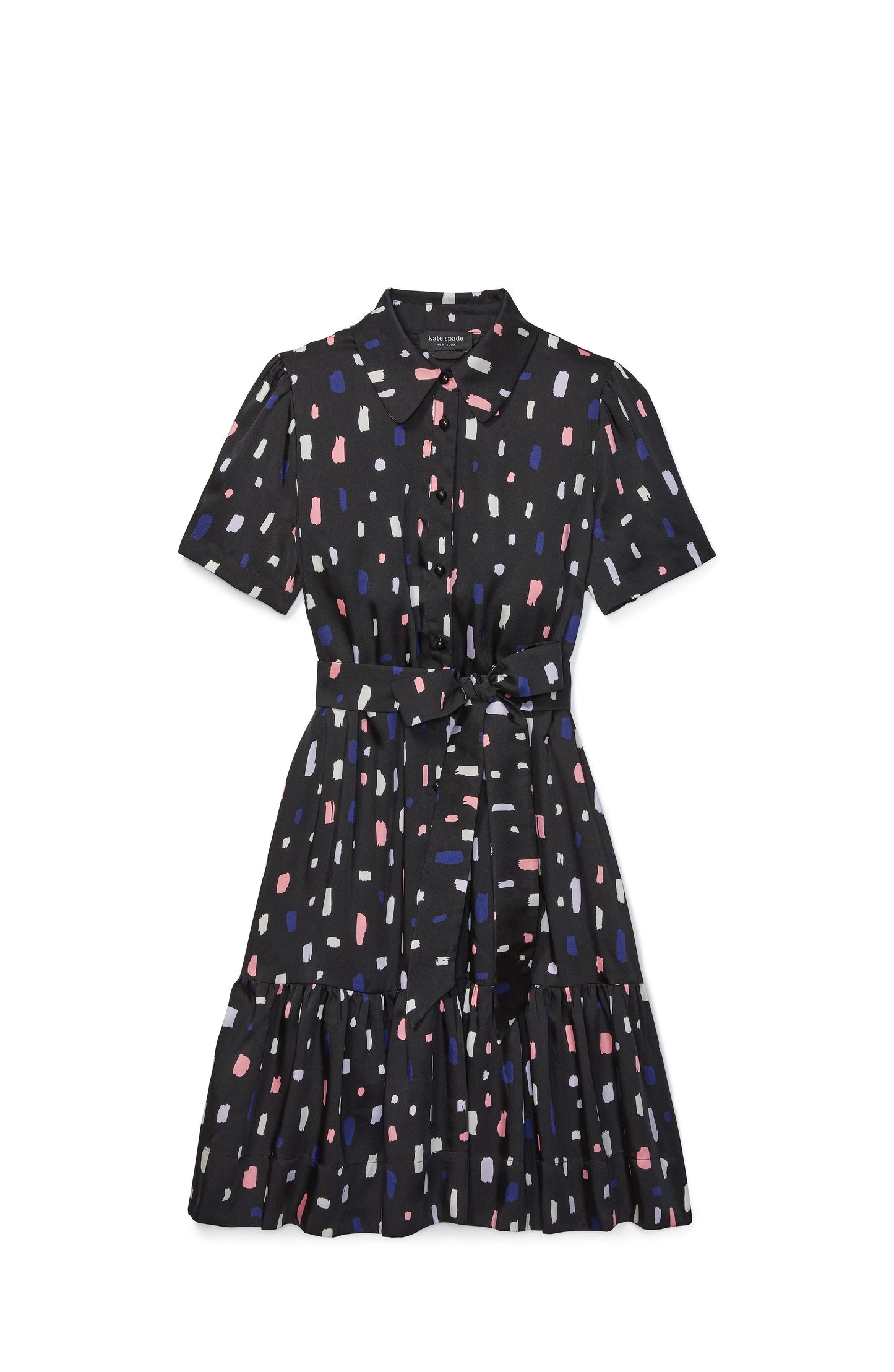 Painterly Strokes Shirt Dress