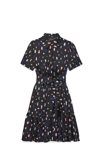 Painterly Strokes Shirt Dress