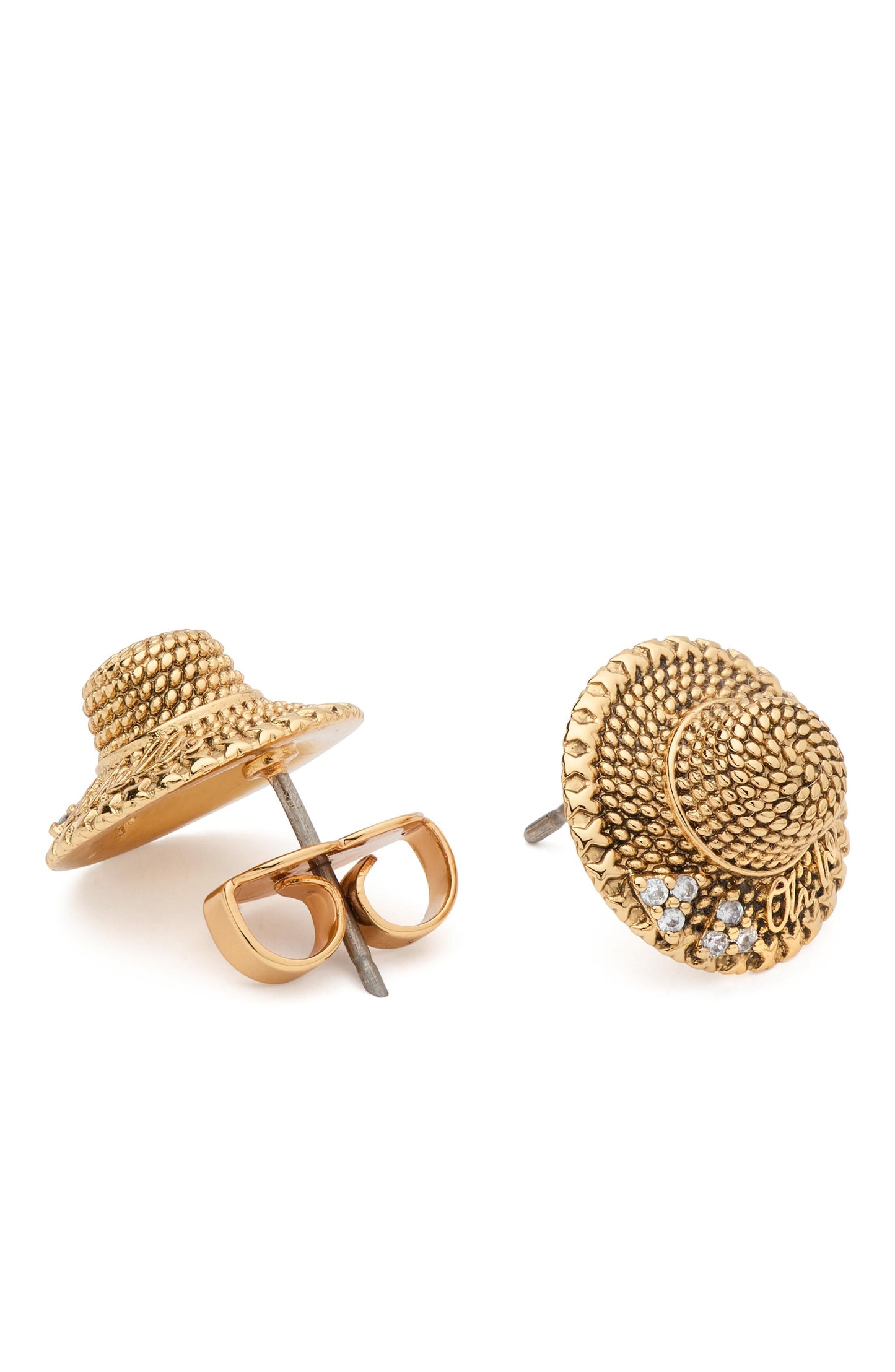 Out Of Office Straw Hat Studs