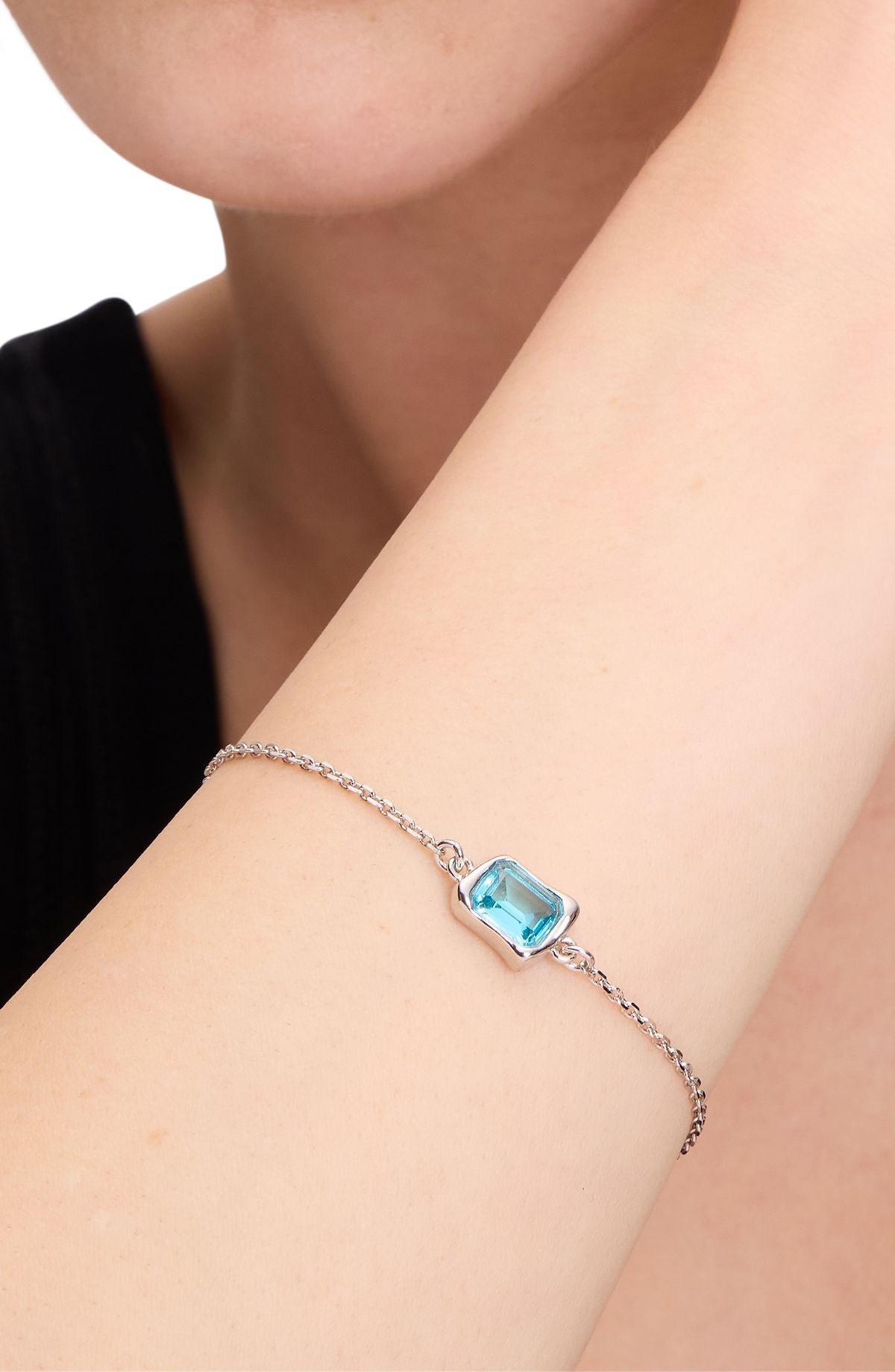KL313-Molten Glass Solitaire Bracelet