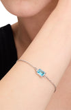KL313-Molten Glass Solitaire Bracelet