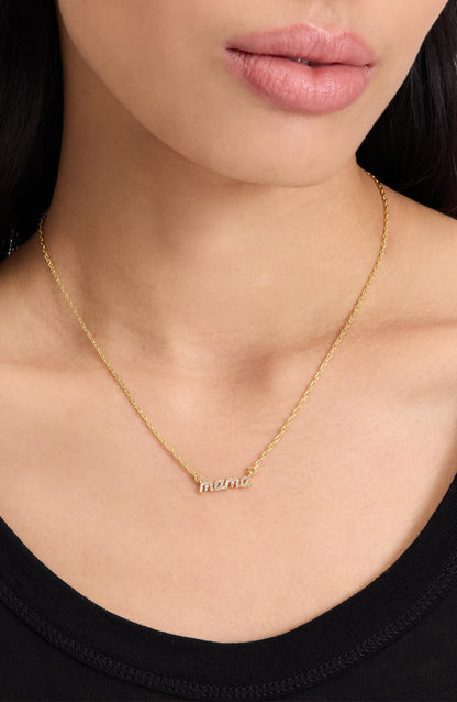 Mama Said Pave Pendant