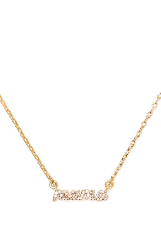 Mama Said Pave Pendant