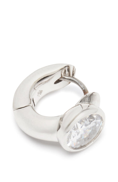 KL392-Keep Sparkling Round Huggies-Clear/Silver