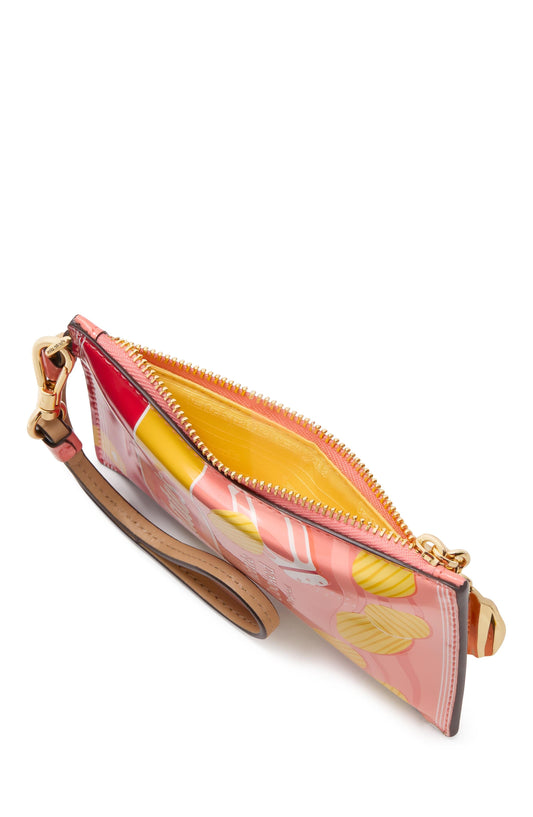 KL570-Snack Time Patent Card Case Wristlet-Multi