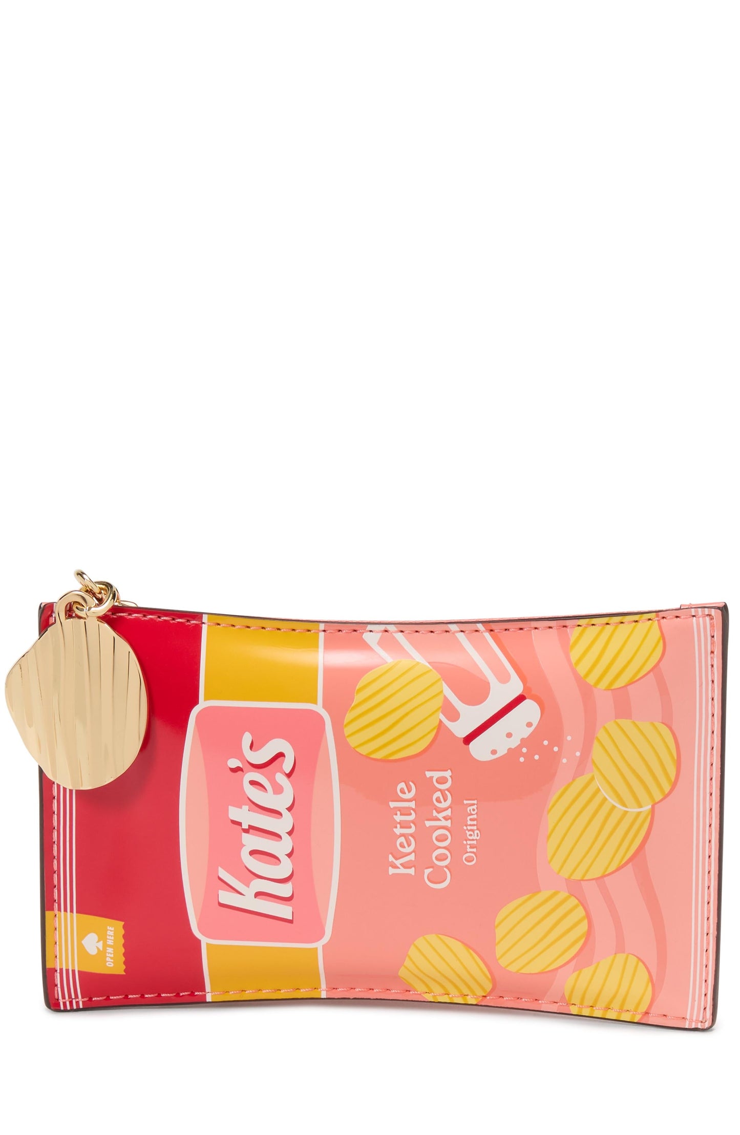 KL570-Snack Time Patent Card Case Wristlet-Multi