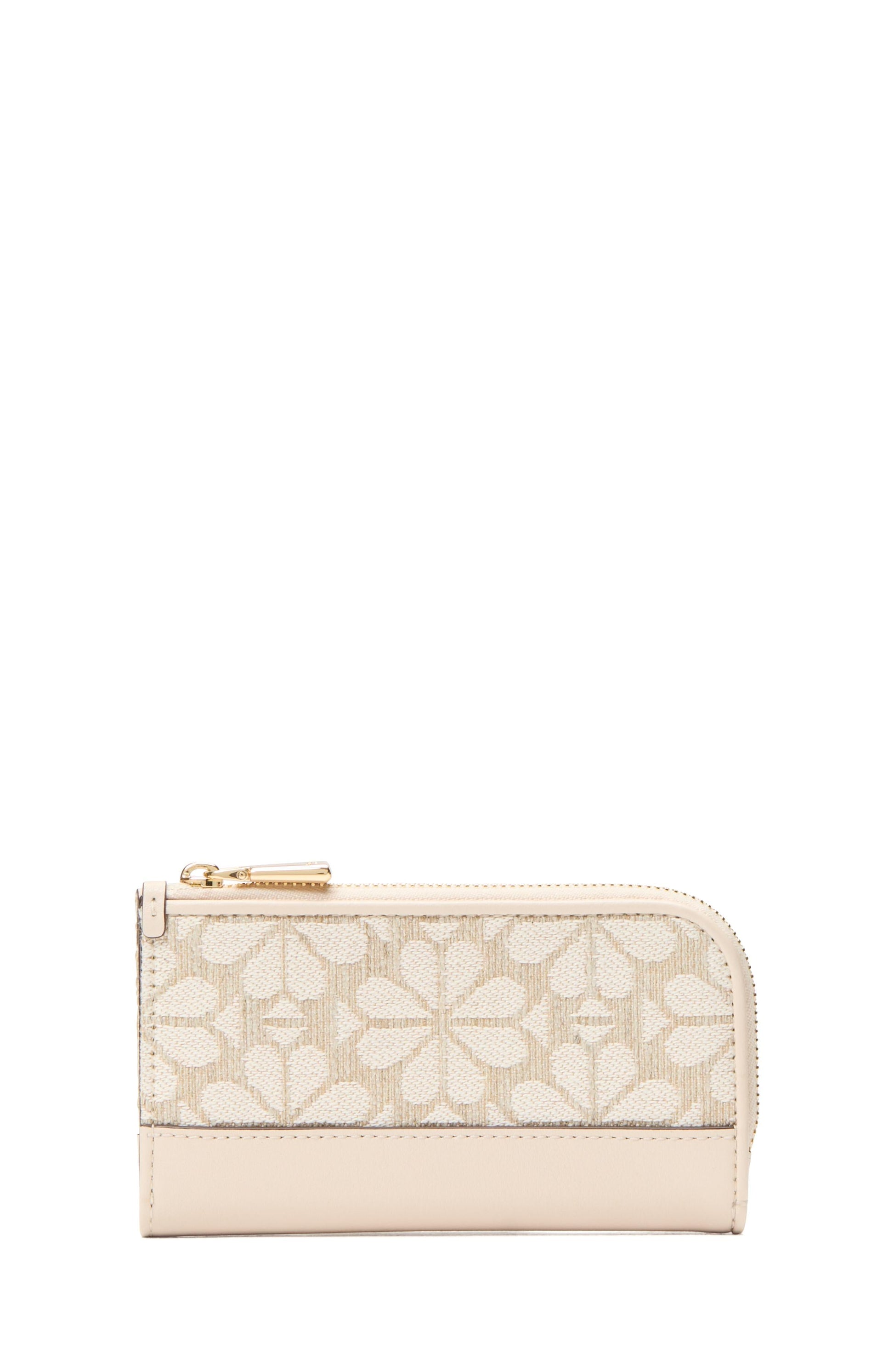 KL590-Devin Small Slim Bifold Wallet-Natural Multi
