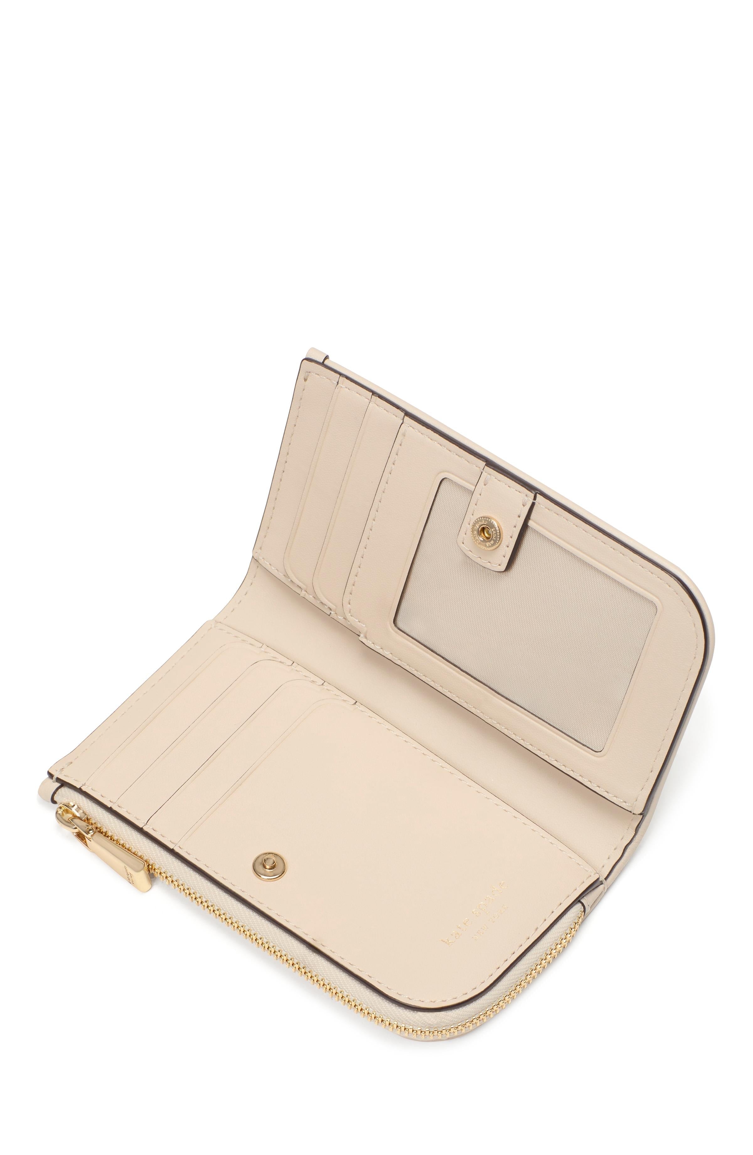 KL590-Devin Small Slim Bifold Wallet-Natural Multi