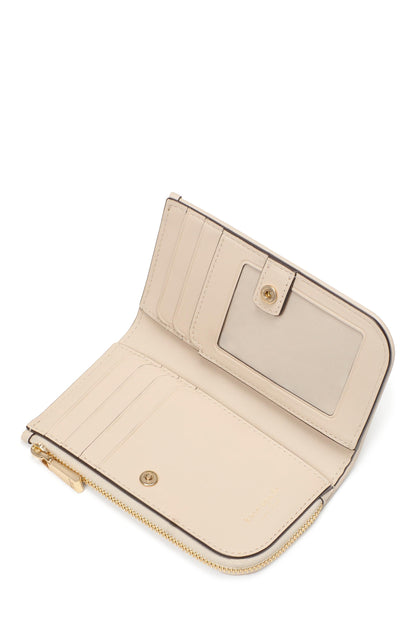 KL590-Devin Small Slim Bifold Wallet-Natural Multi