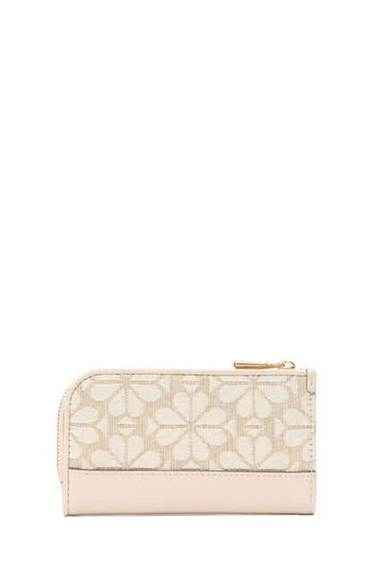 KL590-Devin Small Slim Bifold Wallet-Natural Multi