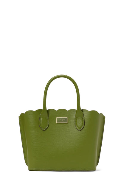 KL644-Suite Scalloped Crossbody Tote-Jungle Vine