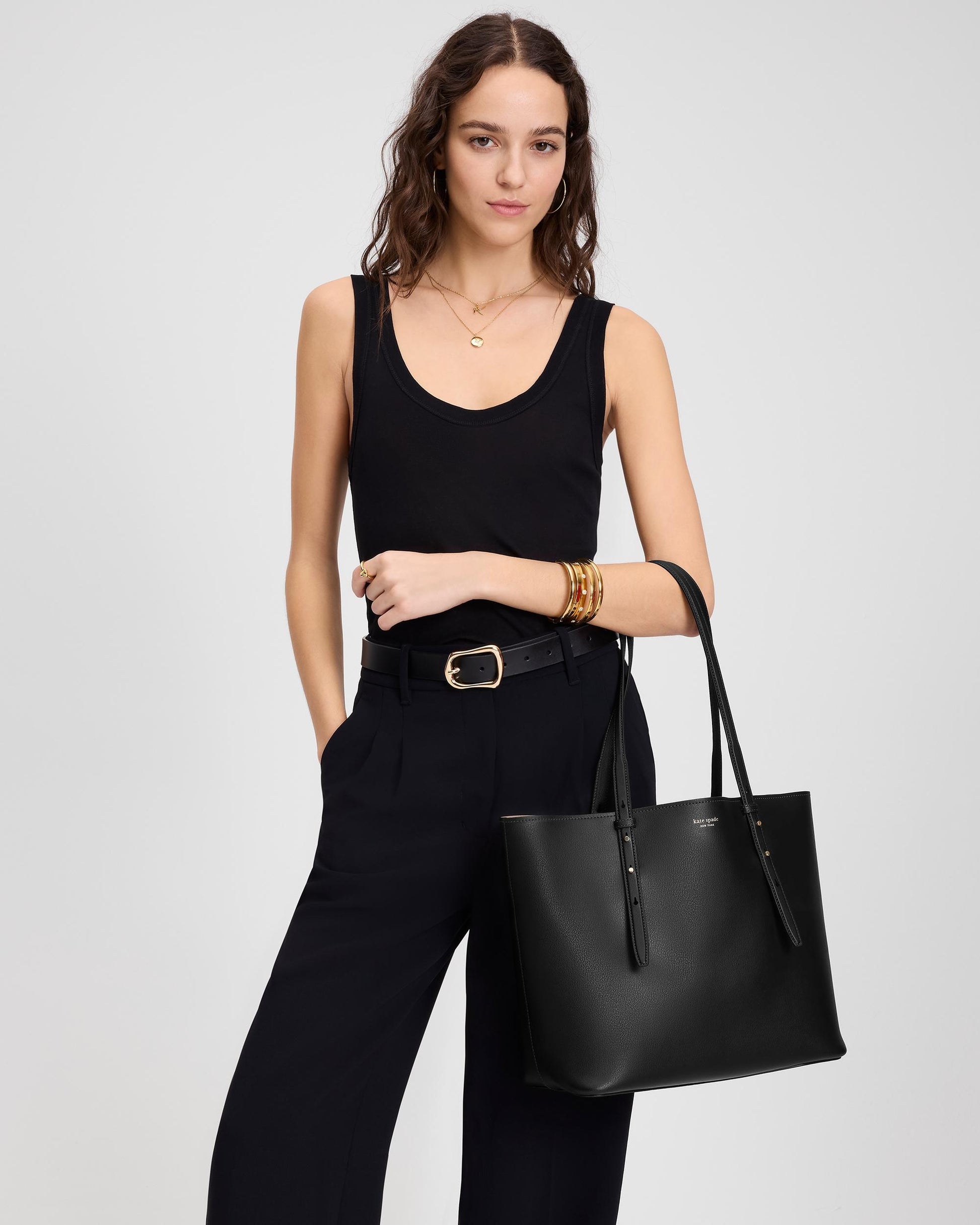KL669-Do it all Large Tote-Black