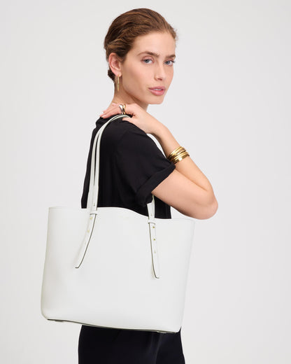KL669-Do it all Large Tote-True White