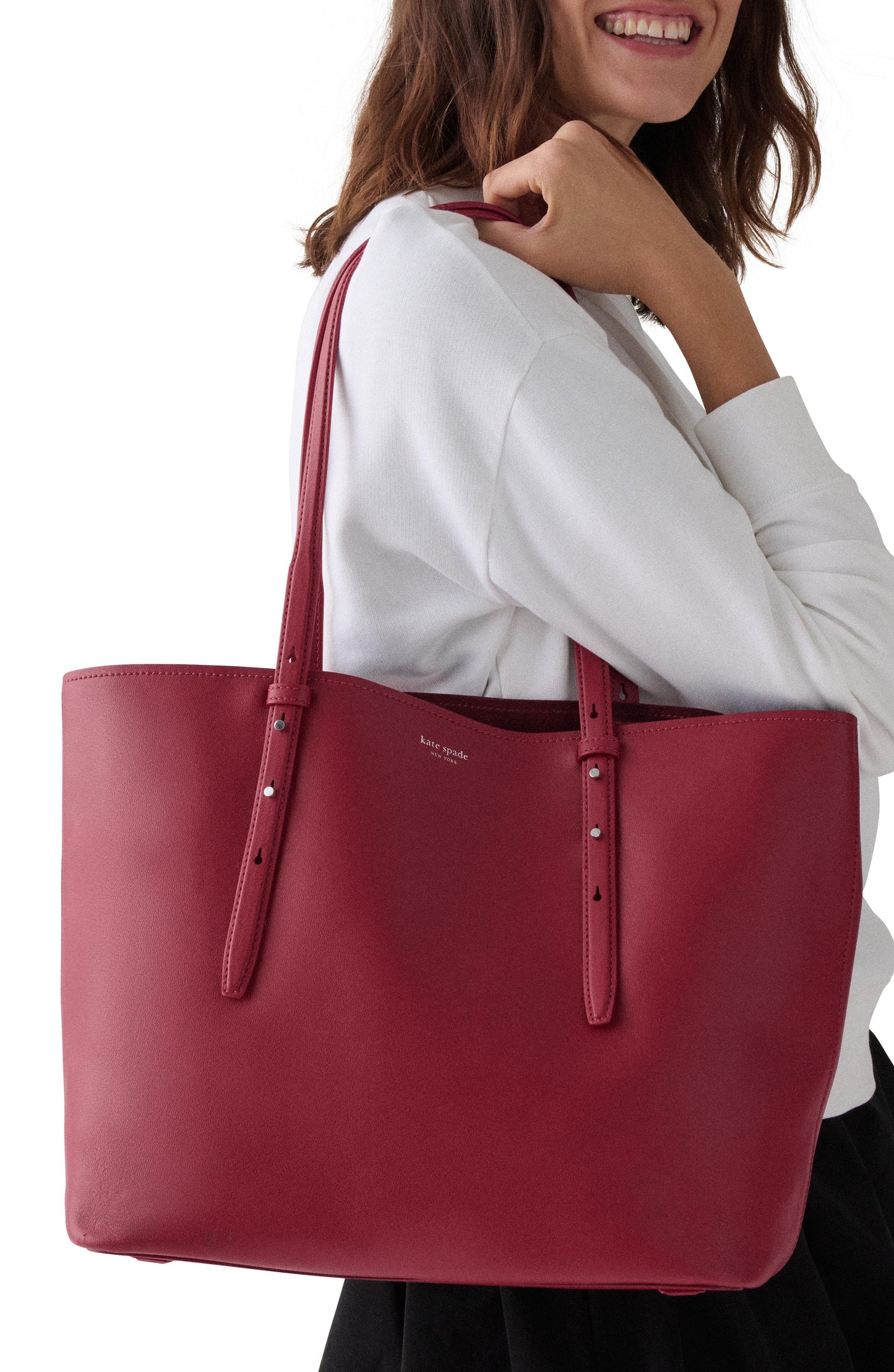 KL669-Do it all Large Tote-Red Jam