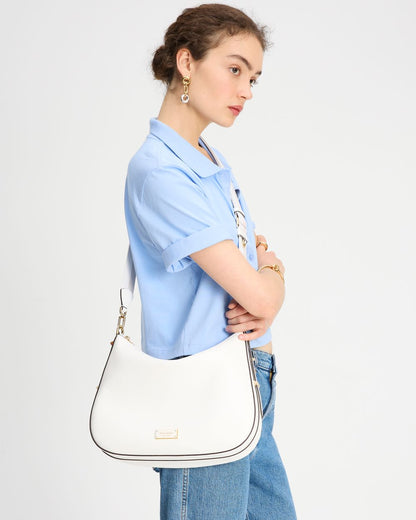 KL677-Liv Large Hobo Bag-True White