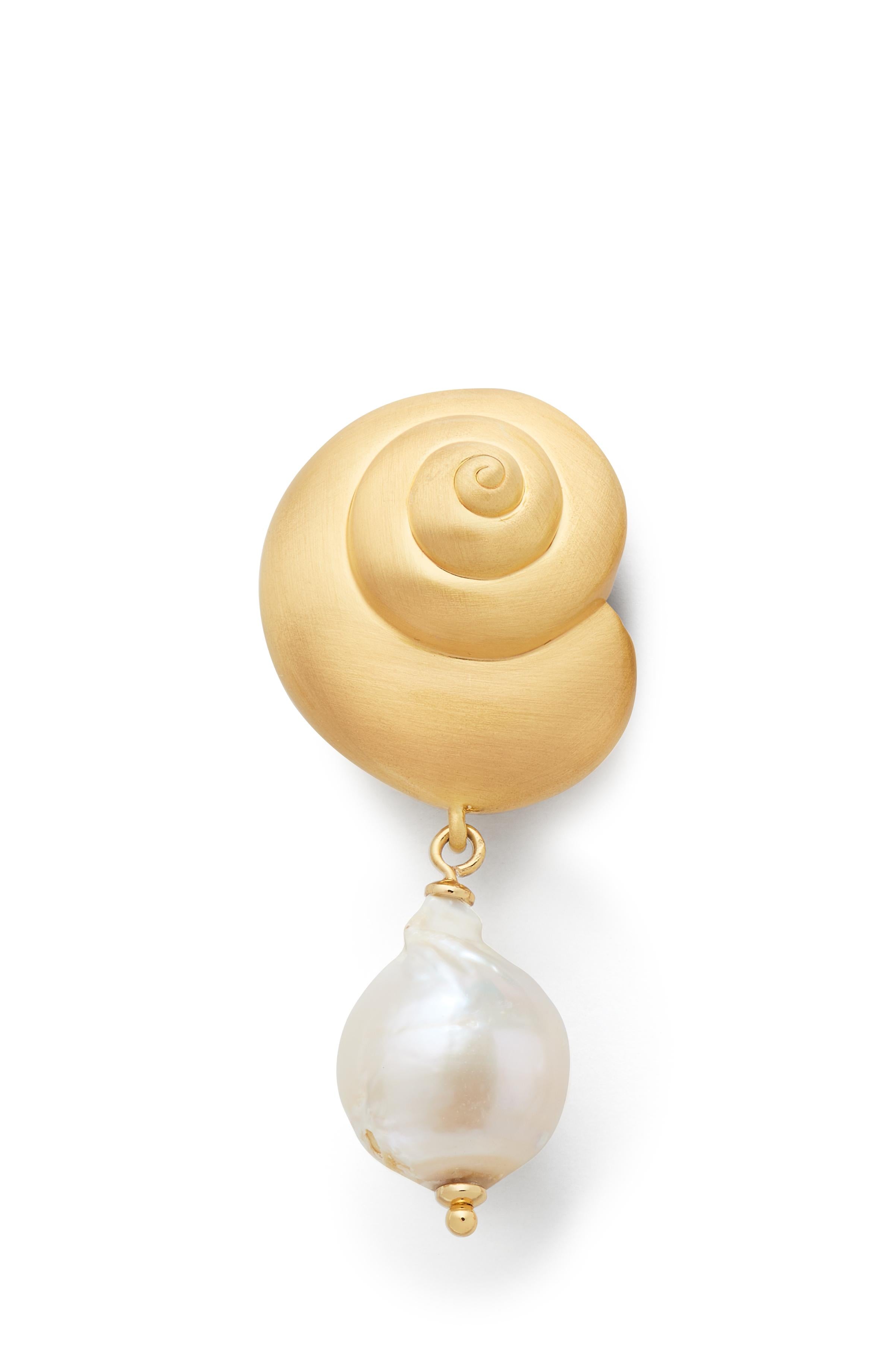 KL783-Beachside Drop Earrings-Gold/Pearl