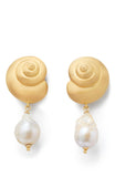 KL783-Beachside Drop Earrings-Gold/Pearl