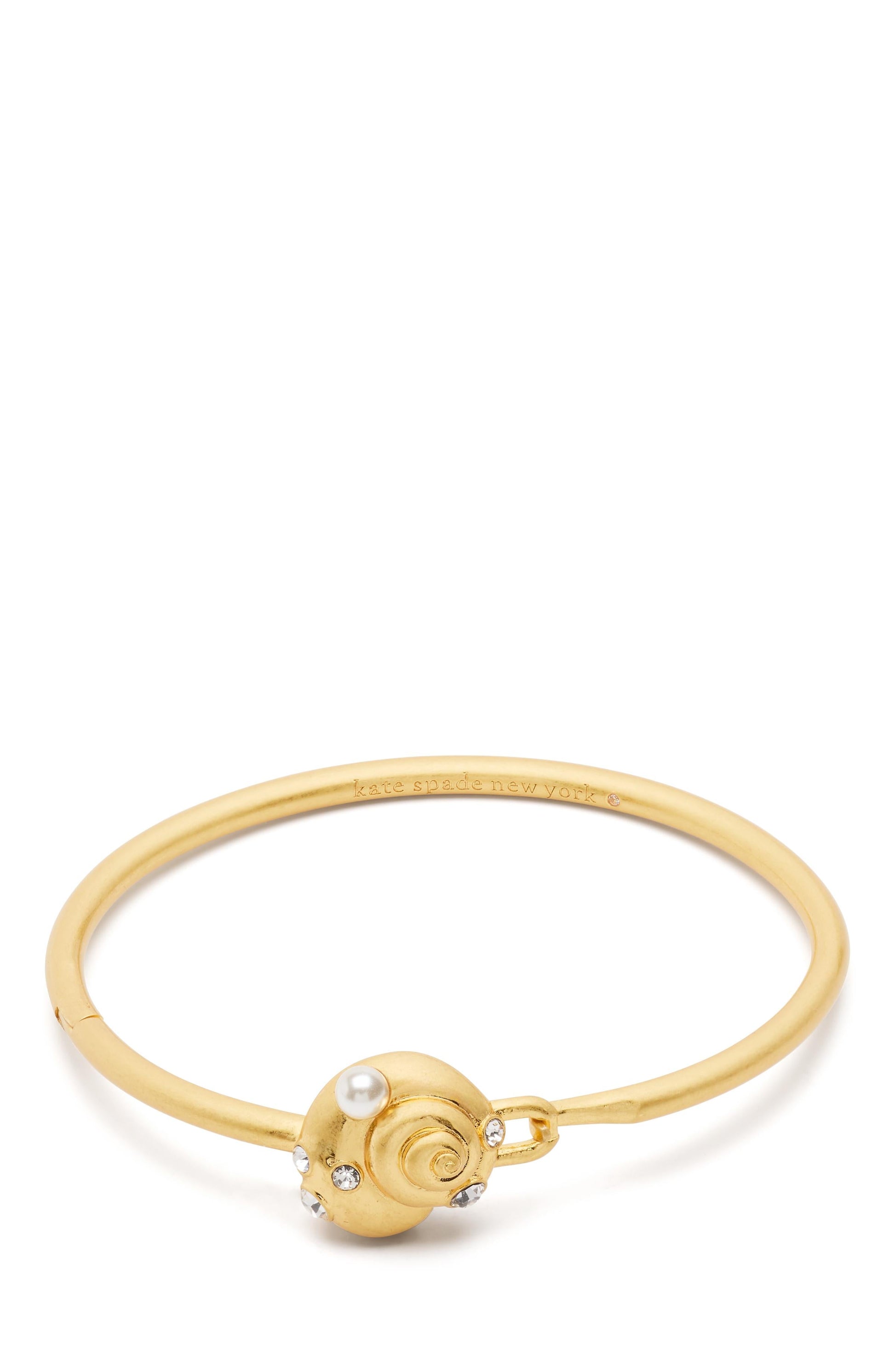 KL793-Beachside Bangle-Clear/Gold