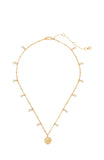 KM007-Beachside Scatter Pendant-Clear/Gold