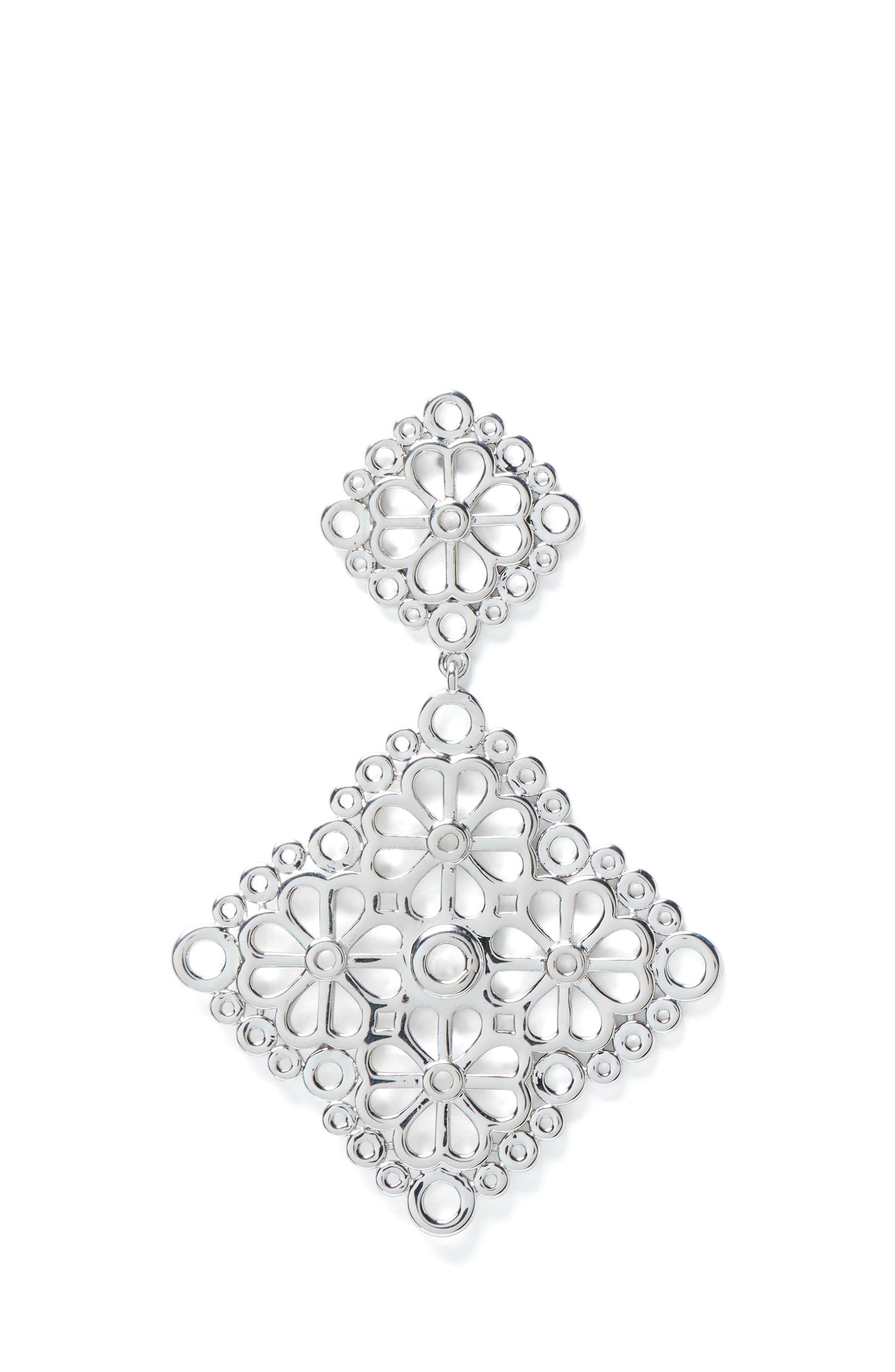 KM014-Drp Ear-Silver