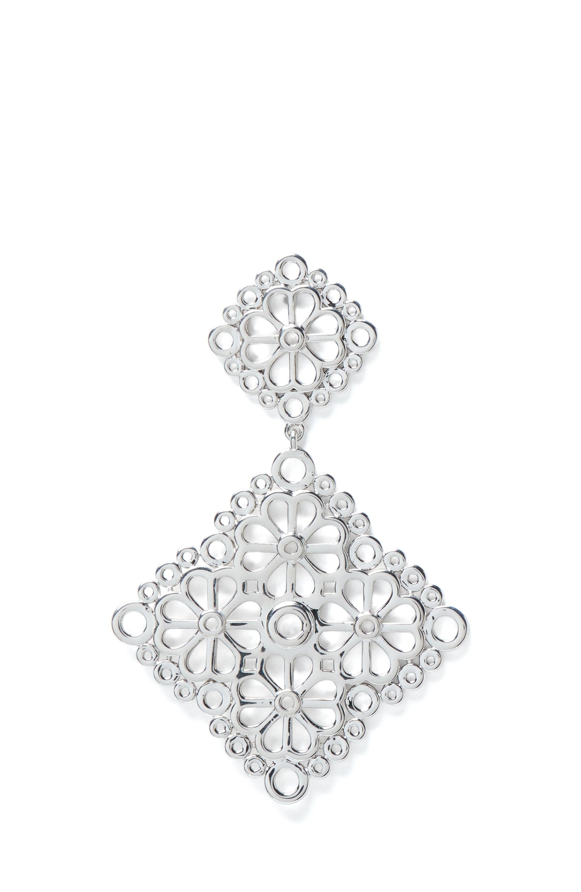 KM014-Drp Ear-Silver