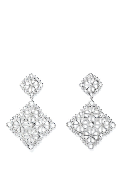 KM014-Drp Ear-Silver