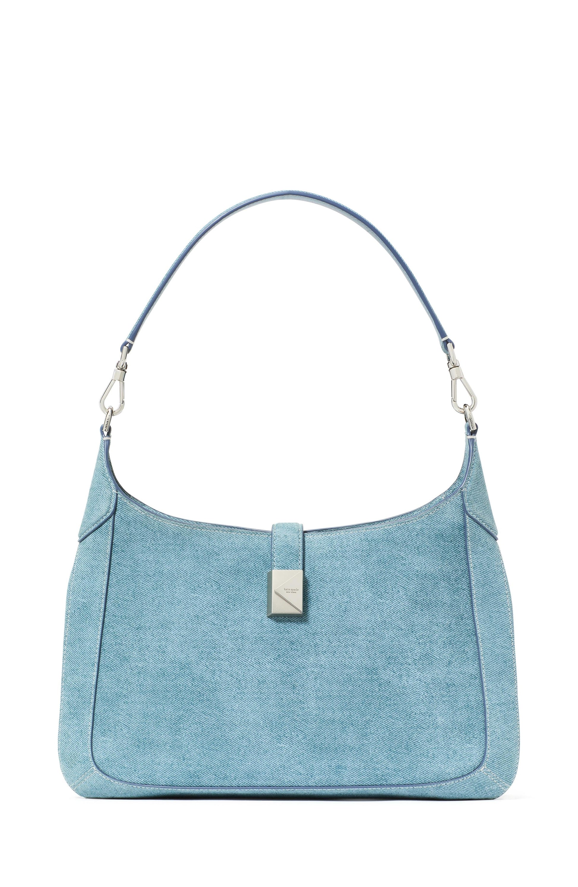 KM095-Deco Denim Hobo Bag-Blue Multi_
