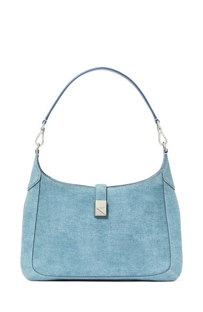 KM095-Deco Denim Hobo Bag-Blue Multi_