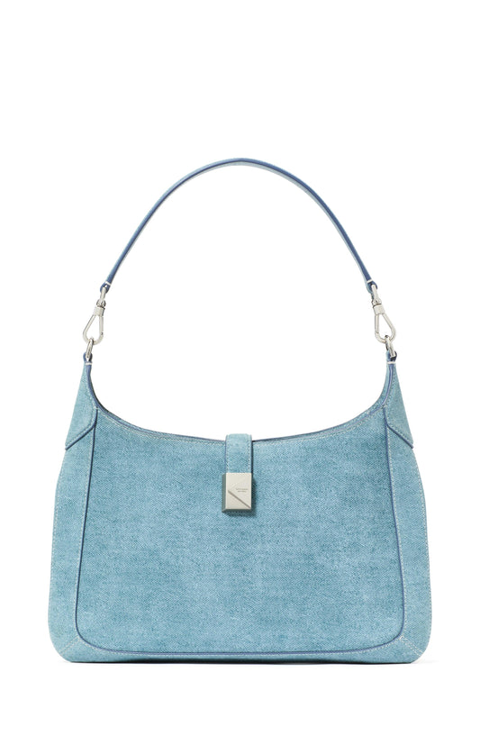 KM095-Deco Denim Hobo Bag-Blue Multi_