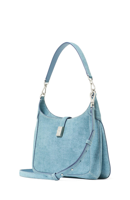 KM095-Deco Denim Hobo Bag-Blue Multi_