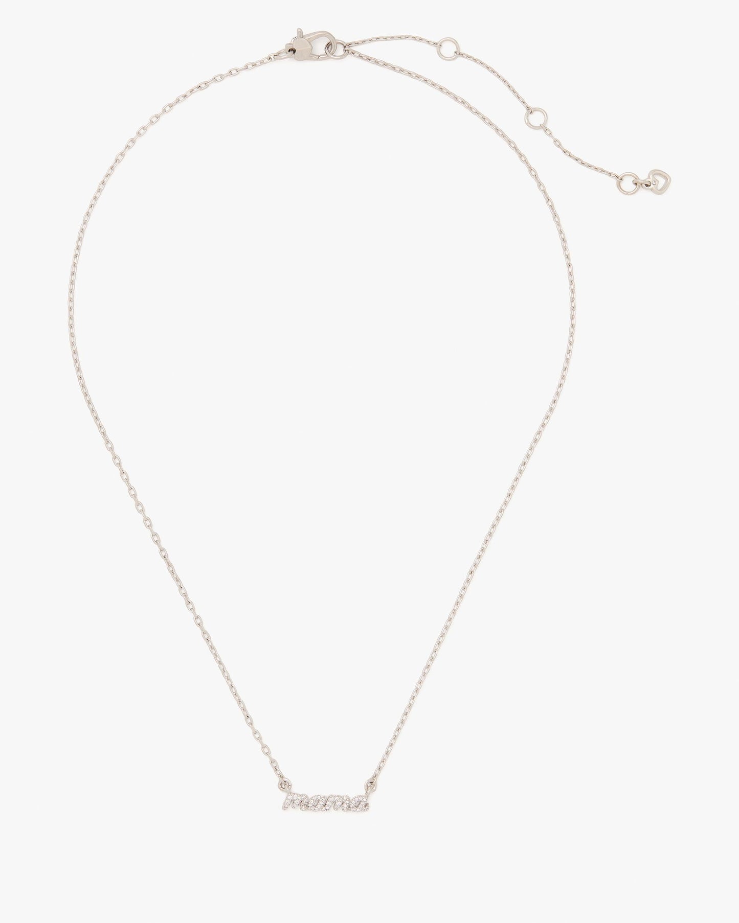 KM131-Pave Pendant-Clear/Silver