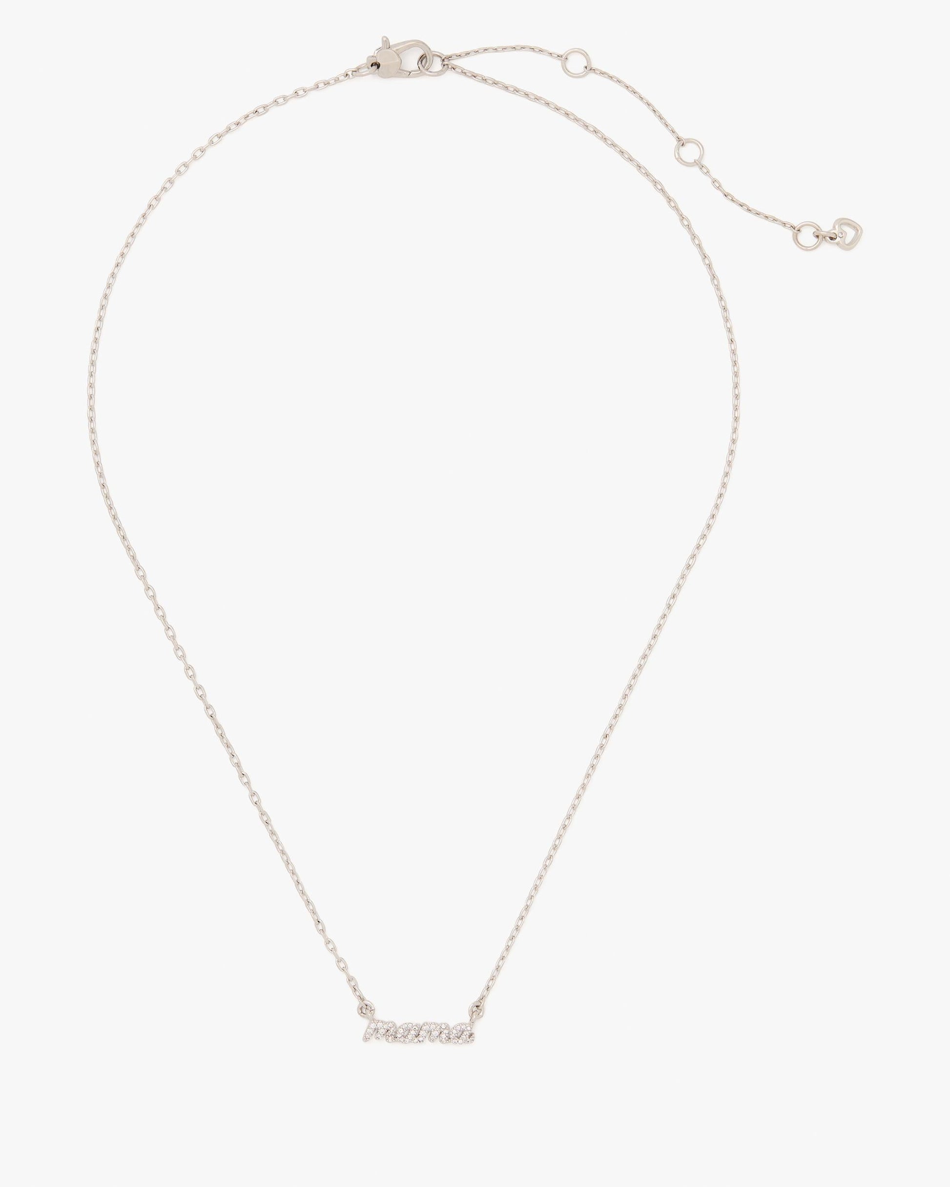 KM131-Pave Pendant-Clear/Silver